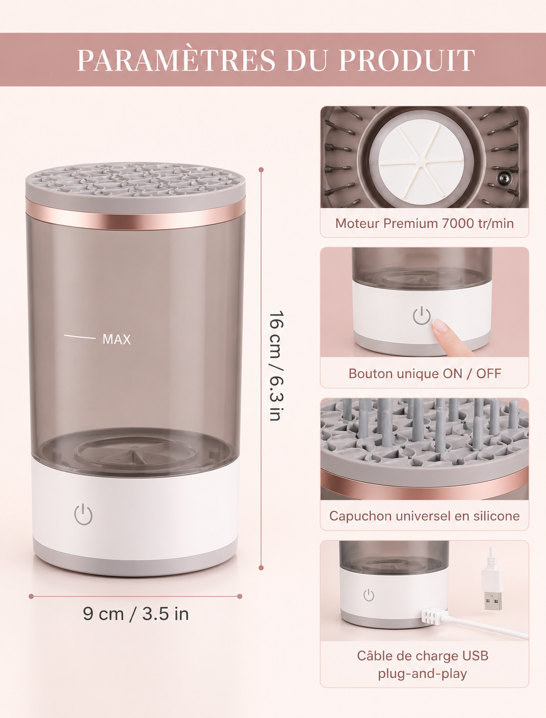 Electric Makeup Brush Cleaner